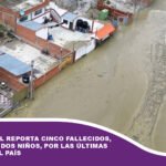 Defensa Civil reporta cinco fallecidos, entre ellos dos niños, por las últimas lluvias en el país