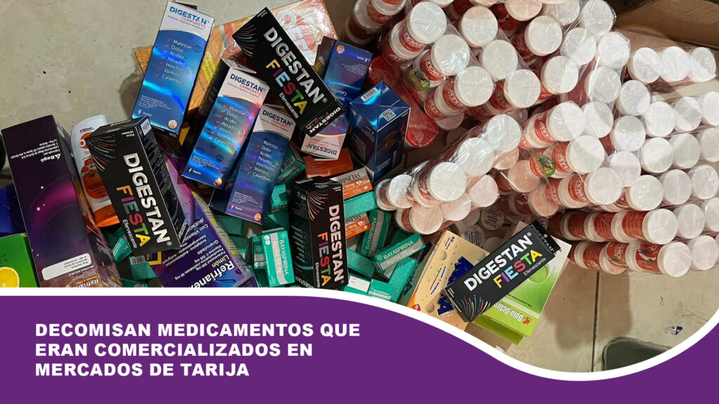 Decomisan medicamentos que eran comercializados en mercados de Tarija