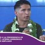 “El candidato a la presidencia es Evo Morales”, afirma Andrónico Rodríguez en ampliado
