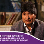 Evo Morales no tiene intención de cumplir las exigencias de las autoridades electorales de Bolivia