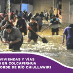 Mercado, viviendas y vías inundadas en Colcapirhua tras desborde de río Chijllawiri