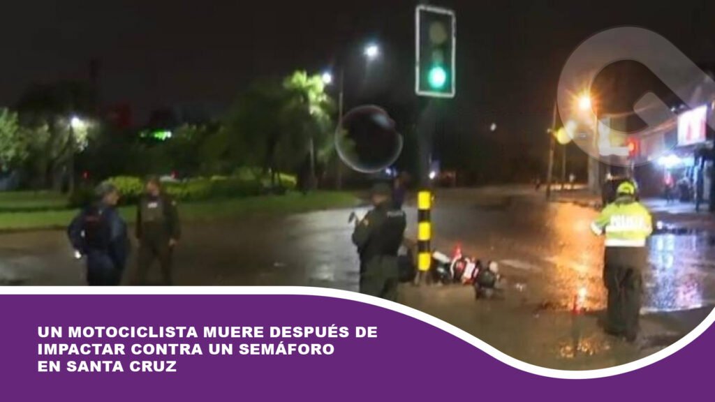 Un motociclista muere después de impactar contra un semáforo en Santa Cruz