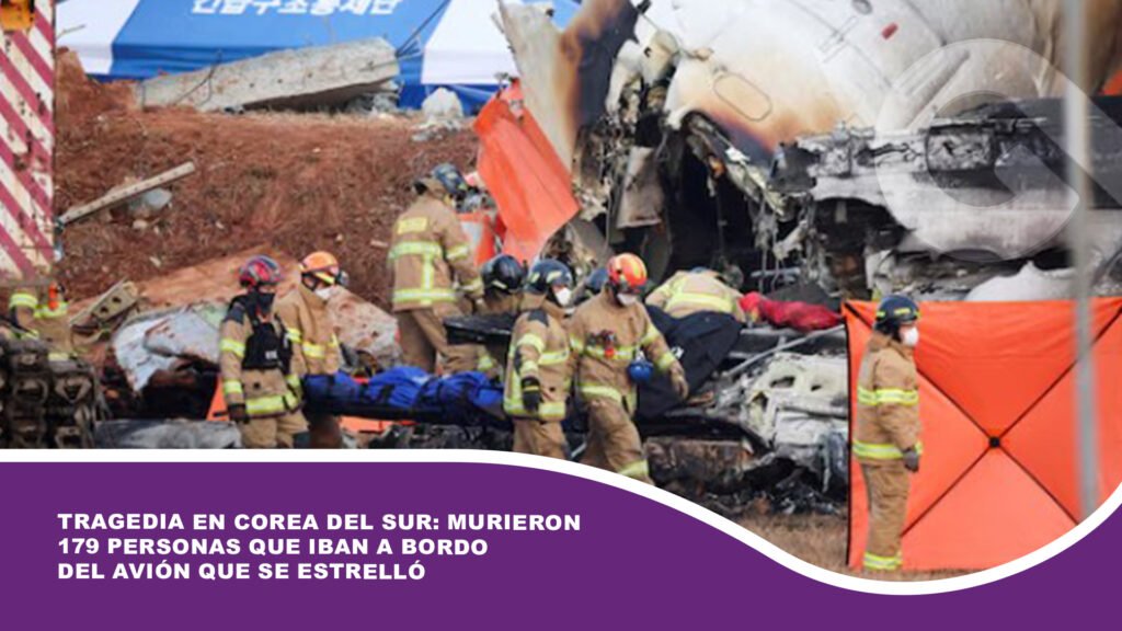 Tragedia en Corea del Sur: murieron 179 personas que iban a bordo del avión que se estrelló