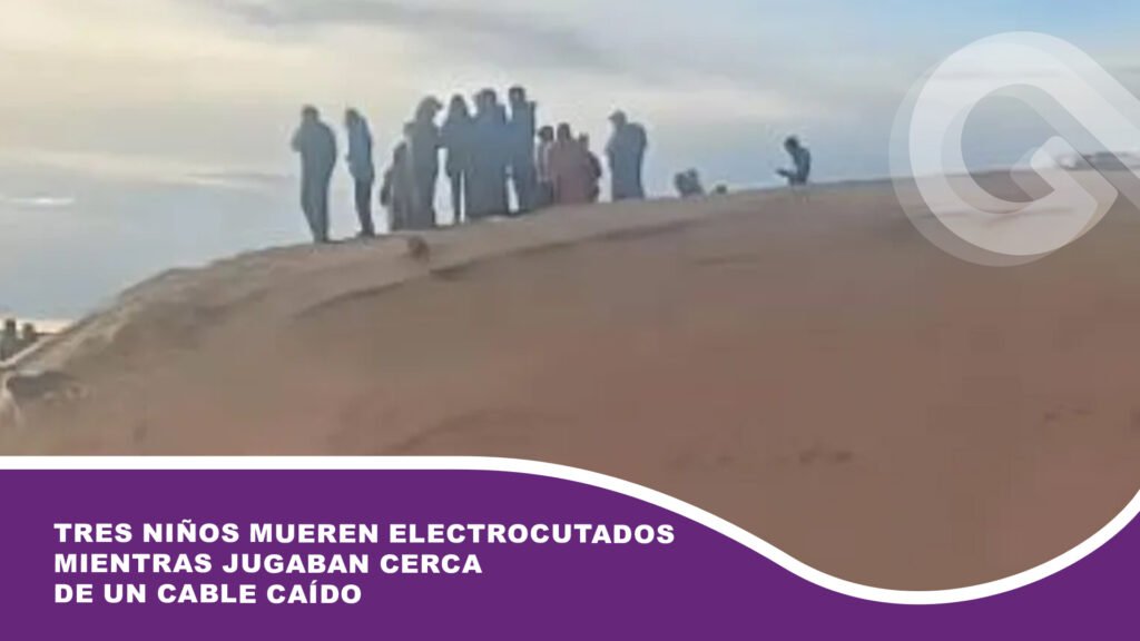 Tres niños mueren electrocutados mientras jugaban cerca de un cable caído