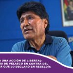 Evo presenta una acción de libertad en San Ignacio de Velasco en contra del juez de Tarija que lo declaró en rebeldía