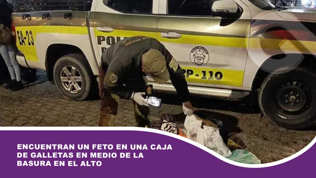 Encuentran un feto en una caja de galletas en medio de la basura en El Alto