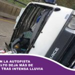 Colisión en la autopista La Paz-El Alto deja más de 10 heridos tras intensa lluvia