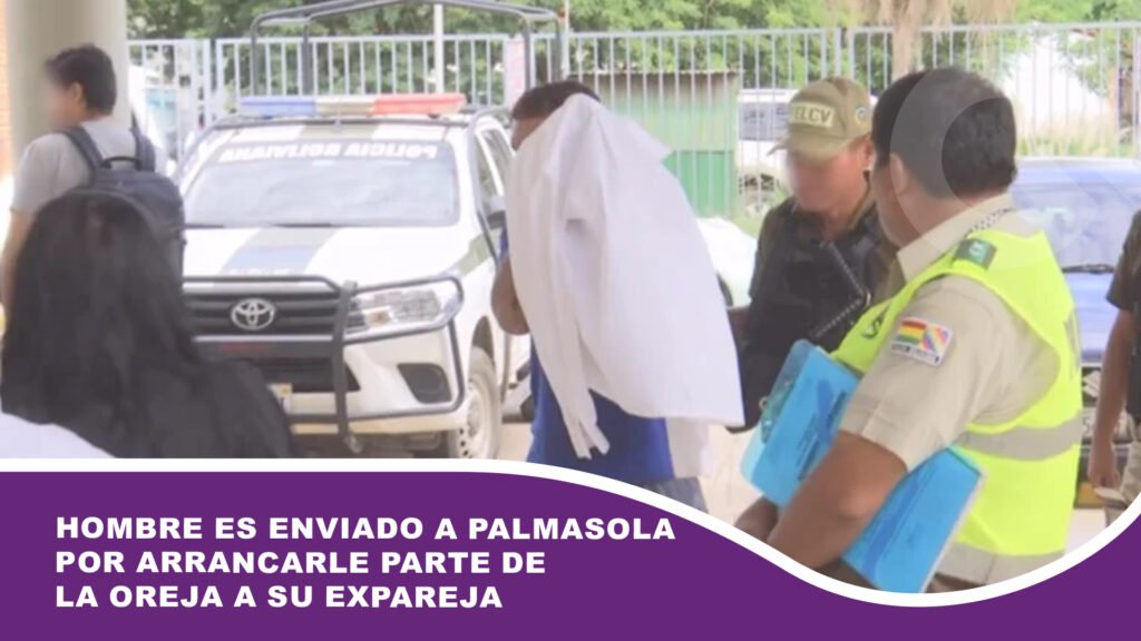 Hombre es enviado a Palmasola por arrancarle parte de la oreja a su expareja