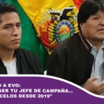 Andrónico a Evo: «No voy a ser tu jefe de campaña… me tienes celos desde 20219»