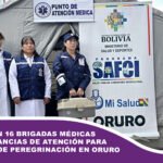 Garantizan 16 brigadas médicas y 10 ambulancias de atención para el sábado de peregrinación en Oruro