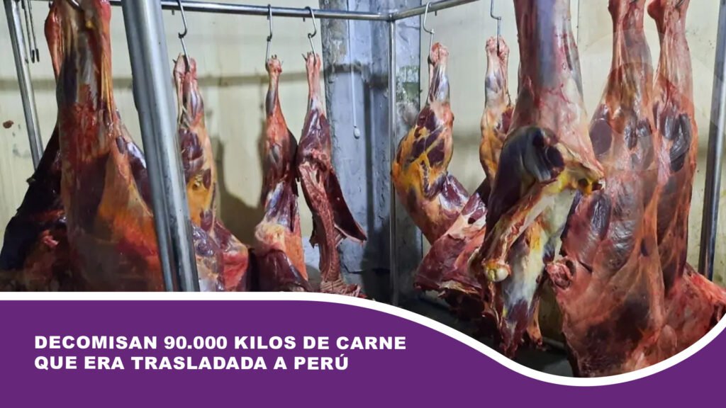 Decomisan 90.000 kilos de carne que era trasladada a Perú