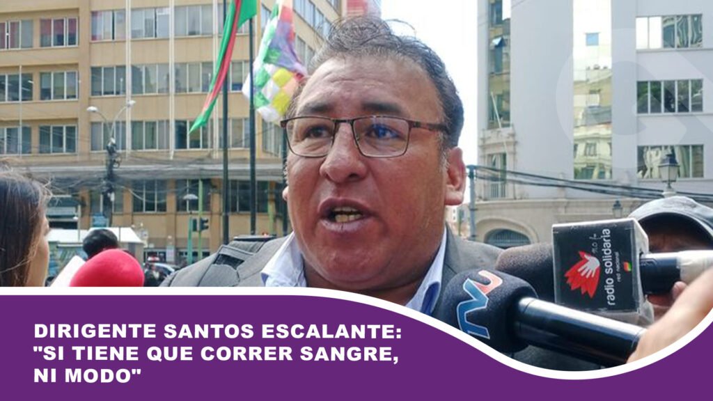 Dirigente Santos Escalante: «Si tiene que correr sangre, ni modo»