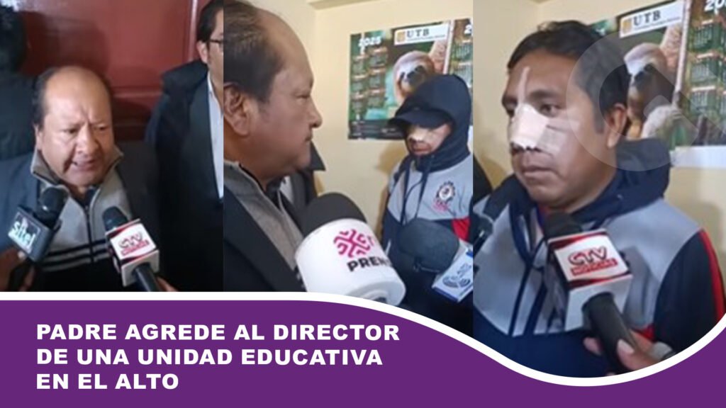 Padre agrede al director de una unidad educativa en El Alto