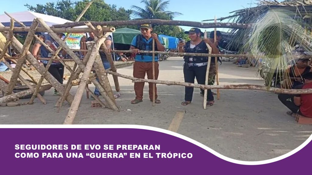Seguidores de Evo se preparan como para una “guerra” en el trópico