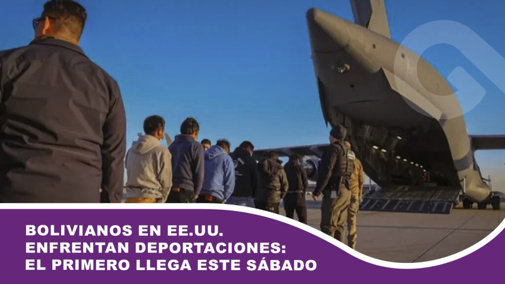 Bolivianos en EE.UU. enfrentan deportaciones: El primero llega este sábado