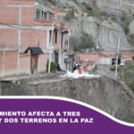 Un deslizamiento afecta a tres viviendas y dos terrenos en La Paz