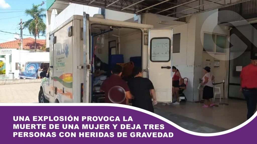 Una explosión provoca la muerte de una mujer y deja tres personas con heridas de gravedad
