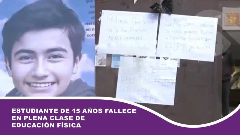 Estudiante de 15 años fallece en plena clase de educación física