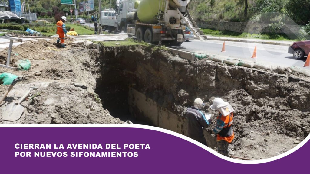 Cierran la avenida del Poeta por nuevos sifonamientos