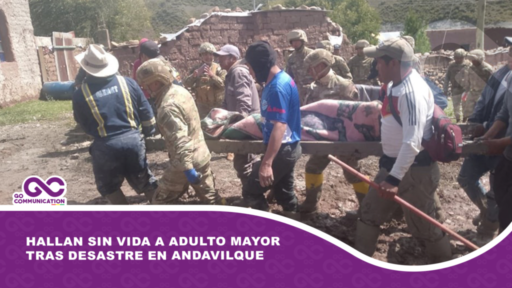 Hallan sin vida a adulto mayor tras desastre en Andavilque