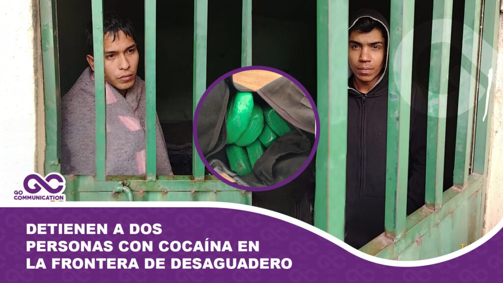 Detienen a dos personas con cocaína en la frontera de Desaguadero