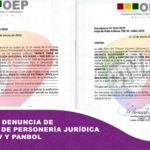 TSE admite denuncia de anulación de personería jurídica contra FPV y PANBOL