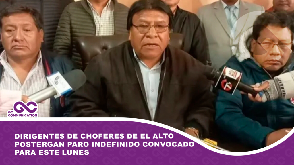 Dirigentes de choferes de El Alto postergan paro indefinido convocado para este lunes