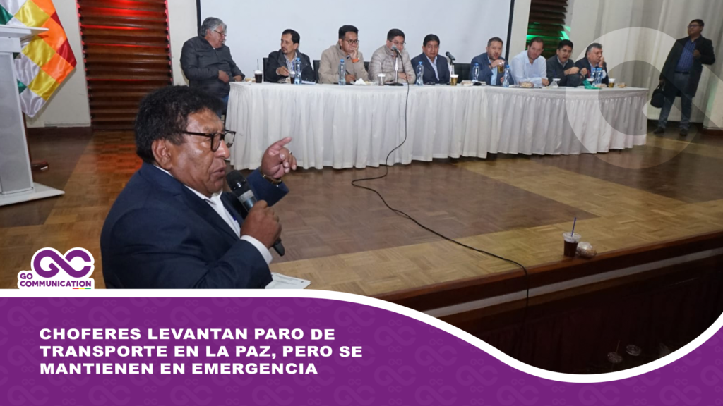 Choferes levantan paro de transporte en La Paz, pero se mantienen en emergencia