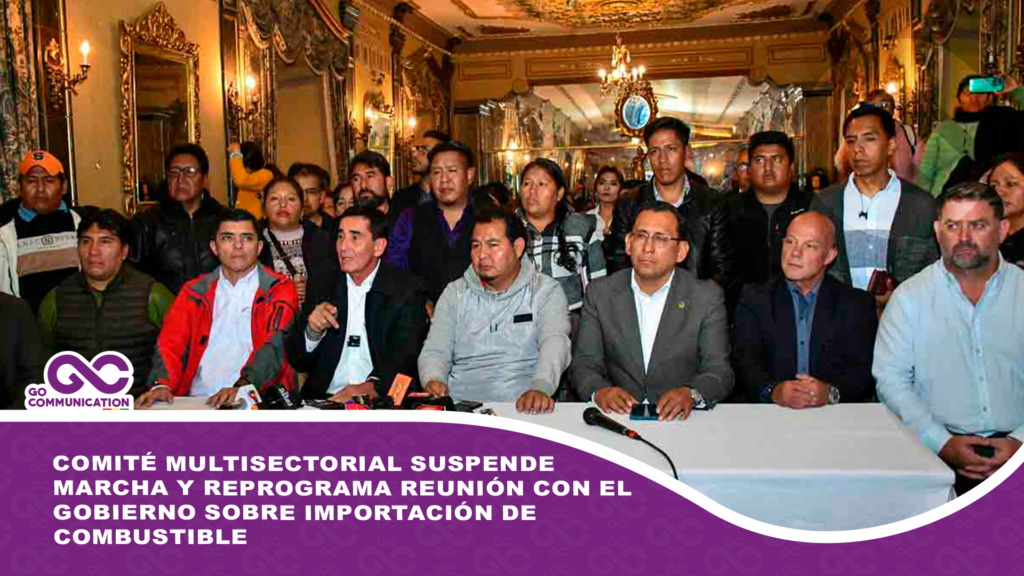 Comité multisectorial suspende marcha y reprograma reunión con el Gobierno sobre importación de combustible