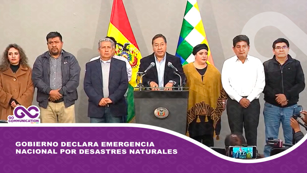 Gobierno declara emergencia nacional por desastres naturales