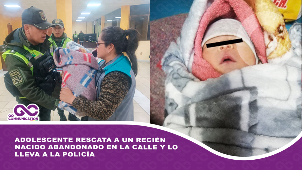 Adolescente rescata a un recién nacido abandonado en la calle y lo lleva a la Policía