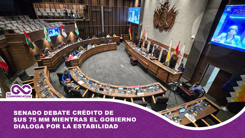 Senado debate crédito de $us 75 MM mientras el Gobierno dialoga por la estabilidad