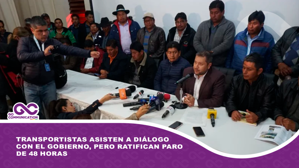 Transportistas asisten a diálogo con el Gobierno, pero ratifican paro de 48 horas
