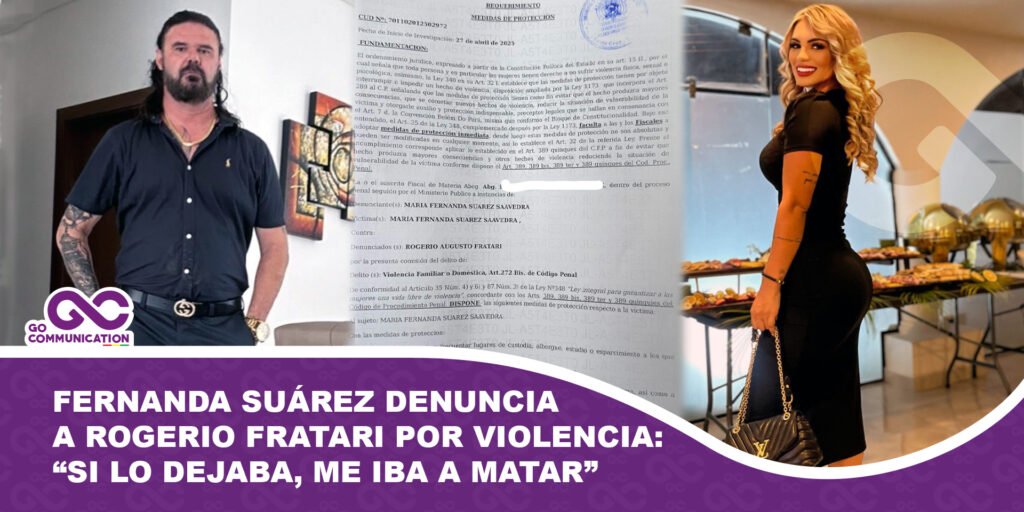 Fernanda Suárez denuncia a Rogerio Fratari por violencia: “Si lo dejaba, me iba a matar”