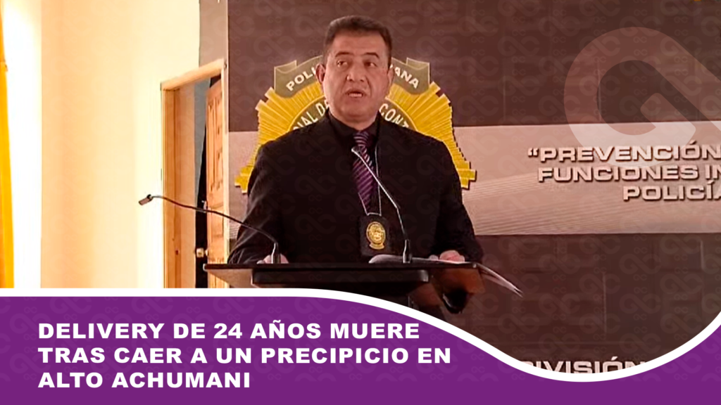 Delivery de 24 años muere tras caer a un precipicio en Alto Achumani