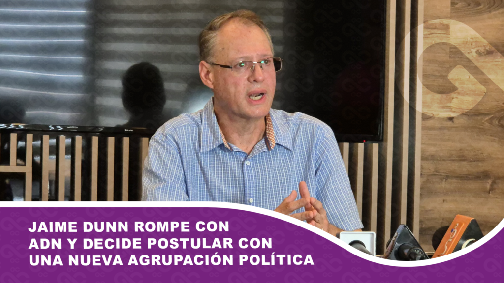 Jaime Dunn rompe con ADN y decide postular con nueva agrupación política
