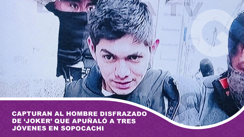 Capturan al hombre disfrazado de ‘Joker’ que apuñaló a tres jóvenes en Sopocachi