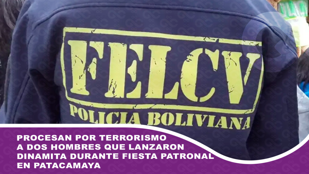 Procesan por terrorismo a dos hombres que lanzaron dinamita durante fiesta patronal en Patacamaya
