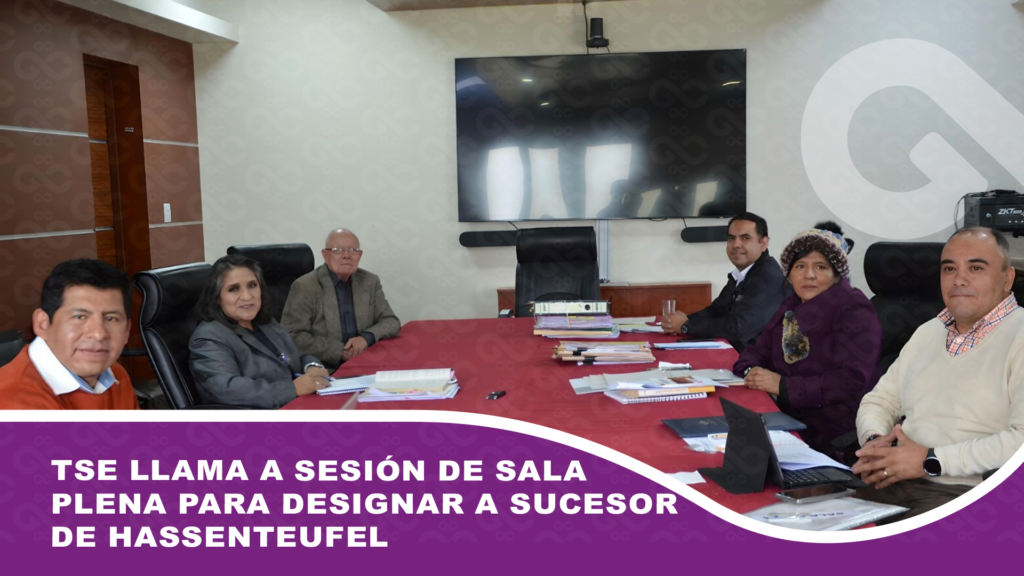 TSE llama a sesión de sala plena para designar nuevo a sucesor de Hassenteufel