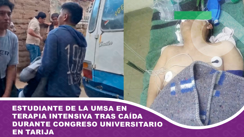 Estudiante de la UMSA en terapia intensiva tras caída durante congreso universitario en Tarija