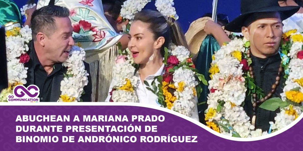 Abuchean a Mariana Prado durante presentación de Binomio de Andrónico Rodríguez
