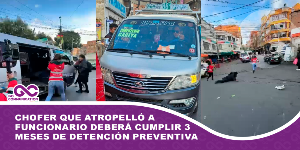 Chofer que atropelló a funcionario deberá cumplir 3 meses de detención preventiva