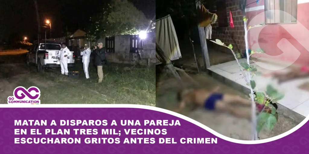 Matan a disparos a una pareja en el Plan Tres Mil; vecinos escucharon gritos antes del crimen
