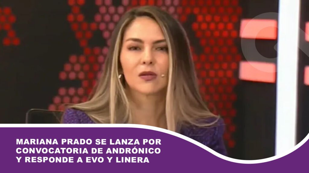 Mariana Prado se lanza por convocatoria a la vicepresidencia de Andrónico y responde a Evo y Linera