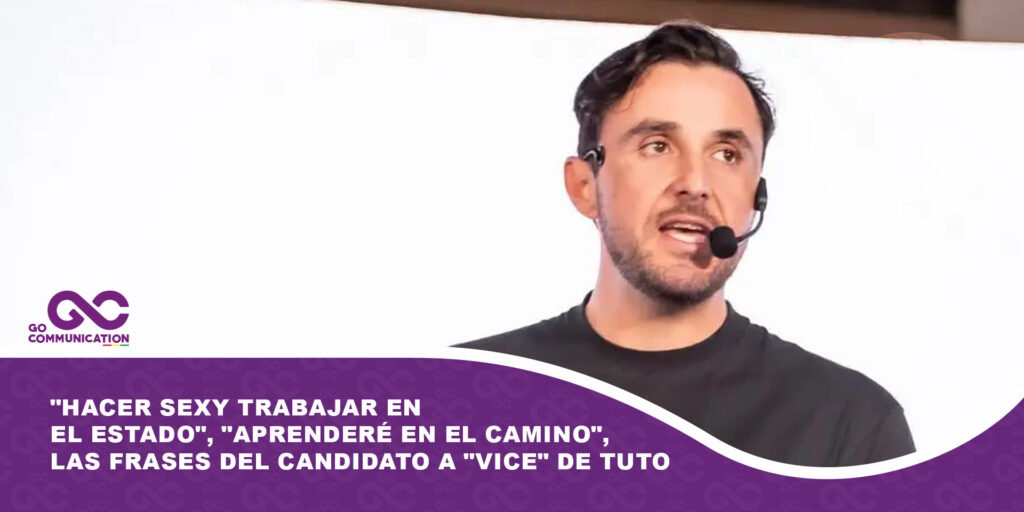 «Hacer sexy trabajar en el Estado», «aprenderé en el camino», las frases del candidato a «Vice» de Tuto