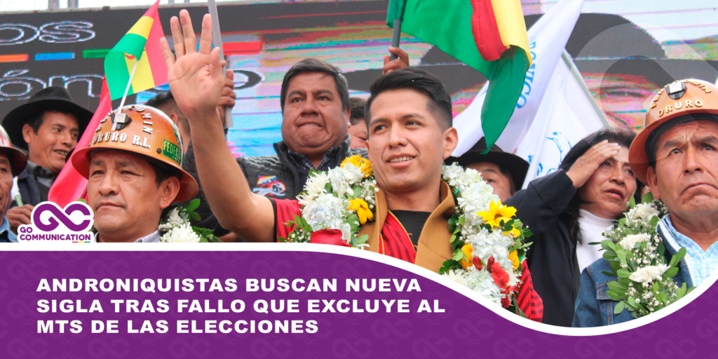 Androniquistas buscan nueva sigla tras fallo que excluye al MTS de las elecciones