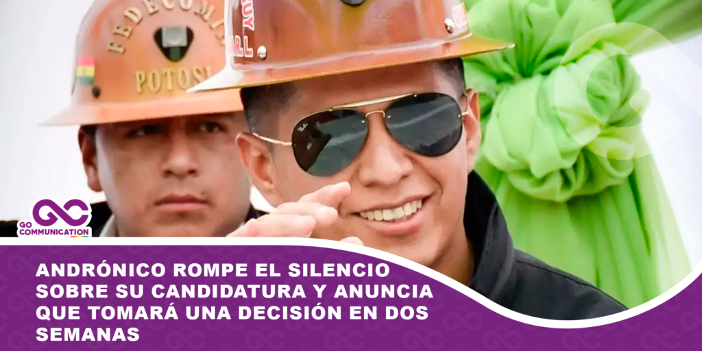 Andrónico rompe el silencio sobre su candidatura y anuncia que tomará una decisión en dos semanas
