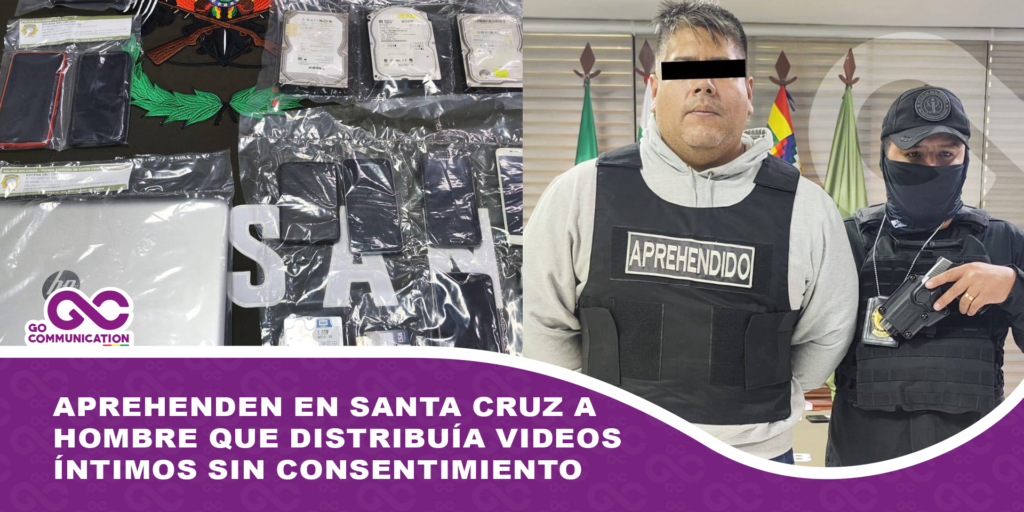 Aprehenden en Santa Cruz a hombre que distribuía videos íntimos sin consentimiento