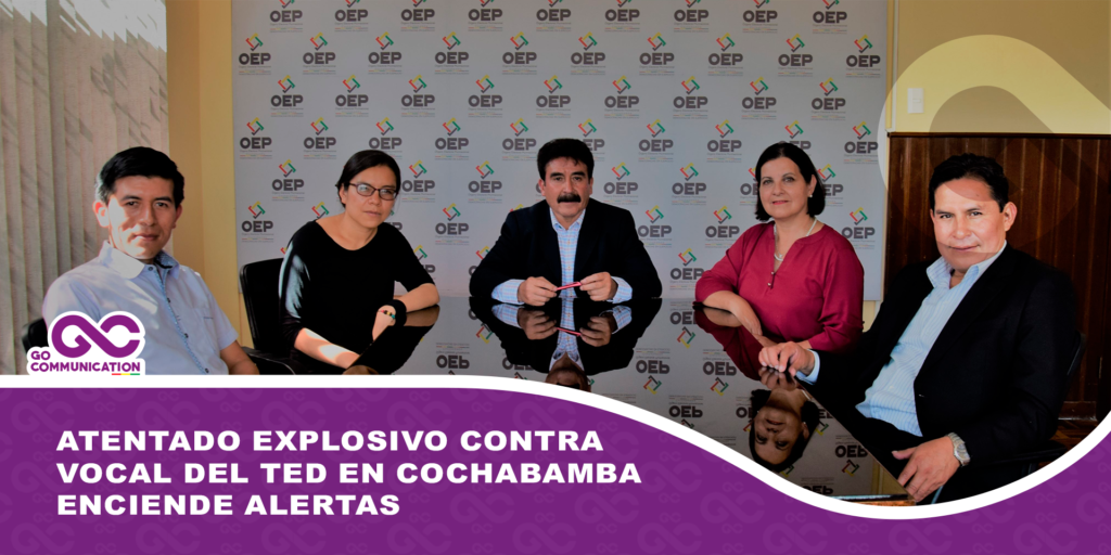 Atentado explosivo contra vocal del TED en Cochabamba enciende alertas