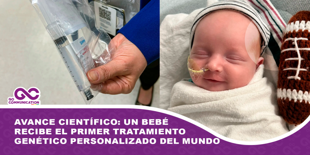 Avance científico: Un bebé recibe el primer tratamiento genético personalizado del mundo